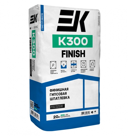 Шпатлевка ЕК К300 20кг финишная гипсовая
