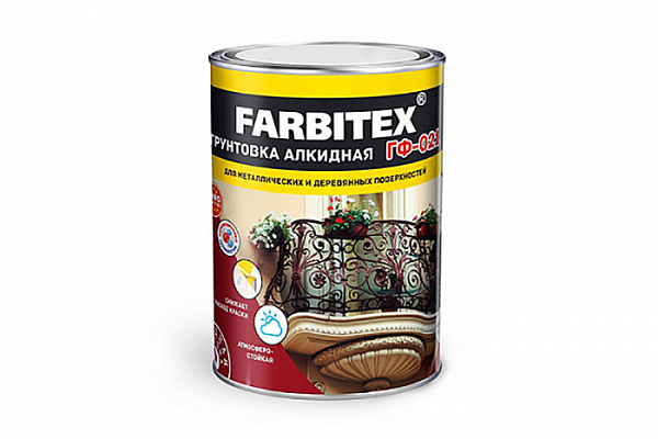 ГФ-021 Грунтовка серая 0,8кг Фарбитекс (Farbitex)