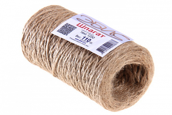 Шпагат джутовый 110г (1200 ТЕКС) ЭБИС