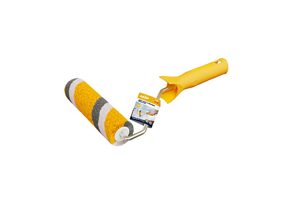 Валик мини полиакрил 160мм ворс 12мм ручка 30см для работ с ЭМАЛЯМИ АКОР  802 30 160