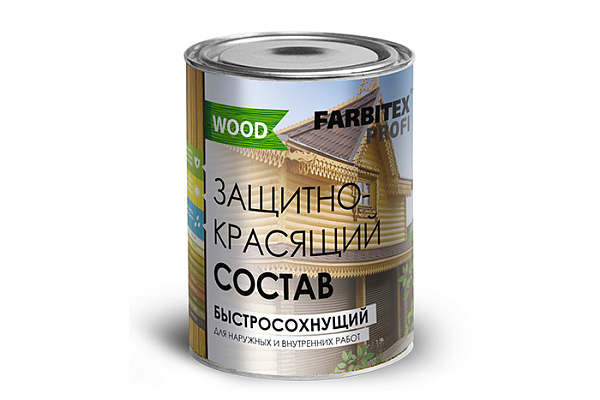 Фарбитекс Профи Вуд сосна 0,68кг/0,75л состав защитно-красящий для древесины быстросохнущий