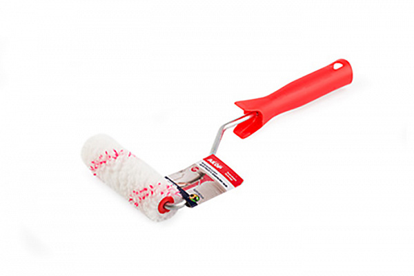 Валик мини полиэстер 60мм ворс 12мм ручка 30см для работ с водными ЛКМ АКОР 503 30 060