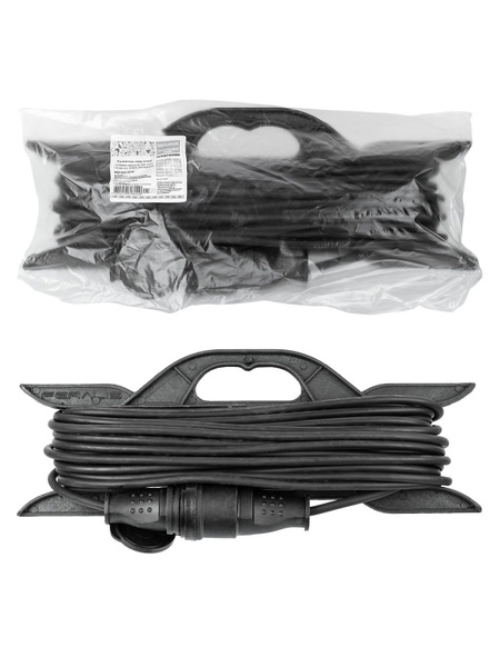 Удлинитель шнур 30м на рамке ТДМ (TDM) ПВС б/з 1гнездо 1300Вт Народный (1307-0203)