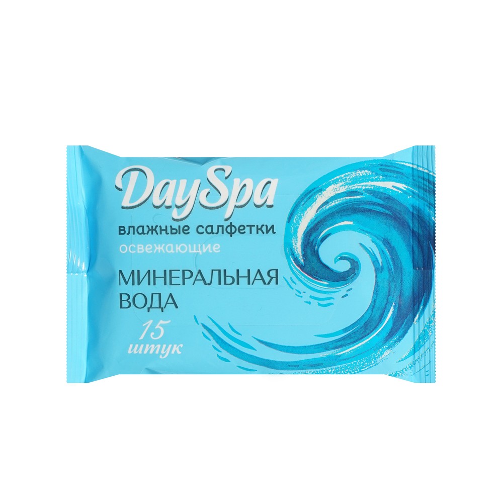 Салфетки влажные минеральная вода (15шт/уп) (757)