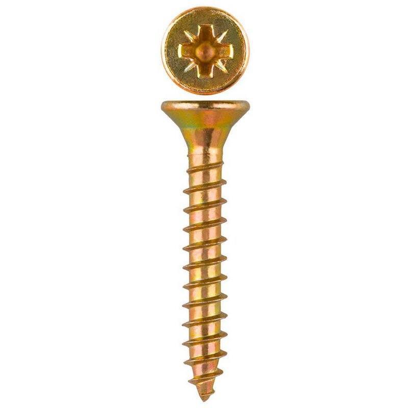 Шуруп универс. 4,5х60 потай Pozi острый белый Zn