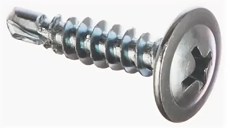 Саморез 4,2х13 полусфер Ph2 с прессшайбой сверло оцинк.