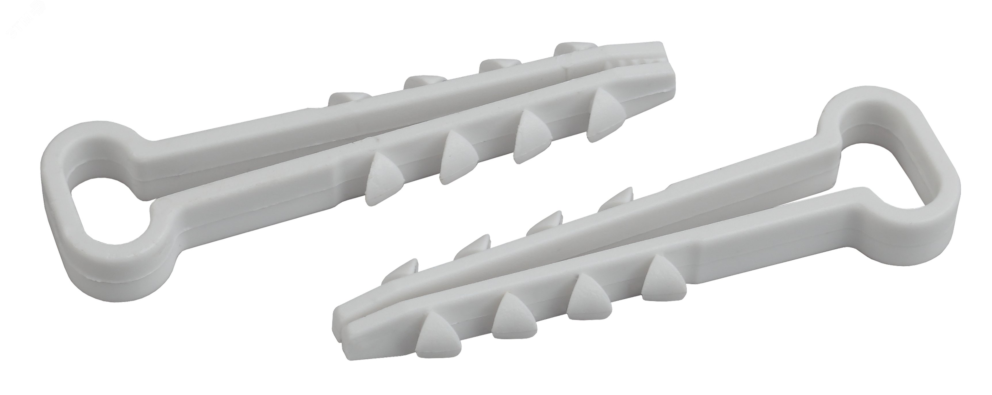 Дюбель-хомут 5/10 белый для плоского кабеля (0539-0031)