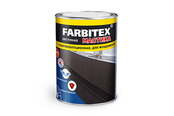 Мастика битумная гидроизоляционная Фарбитекс 2кг