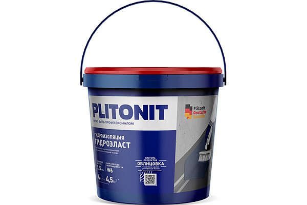 Мастика гидроизоляционная эластичная Плитонит ГидроЭласт 4кг PLITONIT