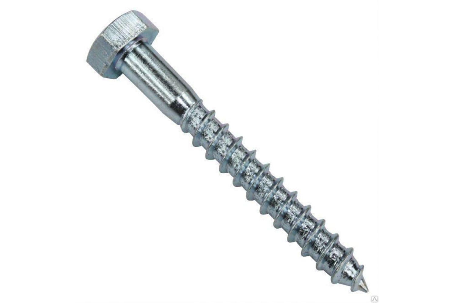 Шуруп для лаг и реек 8х90 (глухарь) с шест. гол. Zn