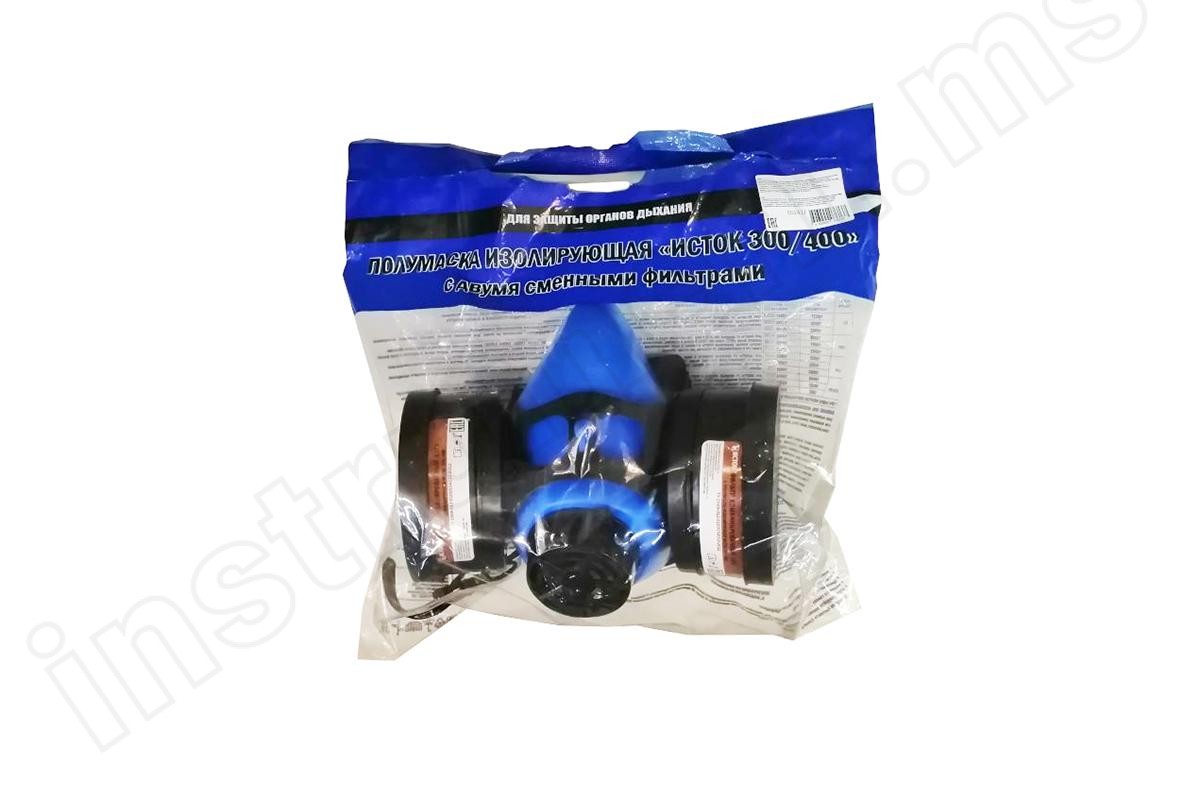 Полумаска изолирующая Исток-300/400 А1Р1 со сменными комбинированными фильтрами 10039 (892437)