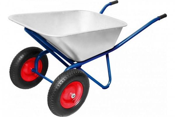 Тачка строительная 100л 2 колеса (300кг) ТЕХПРОМ WB5009MS2