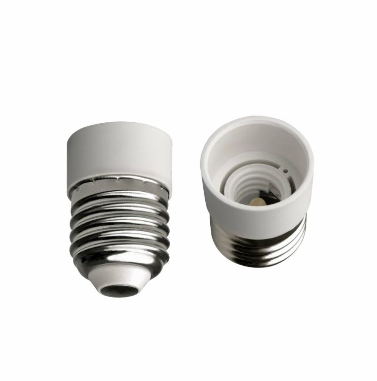 Патрон-переходник Е27-Е14 белый TDM