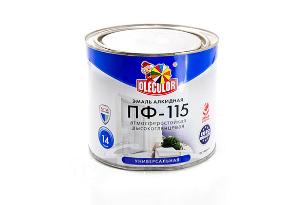 ПФ-115 Эмаль белая 1,9кг Олеколор (Olecolor) глянцевая