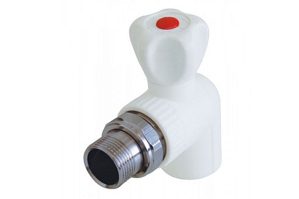 Кран шаровой для радиатора ПП 20х1/2" угловой