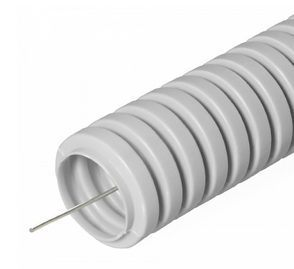 Труба ПВХ гофрированная с протяжкой 16мм (100м) 0401-0011 - фото 1