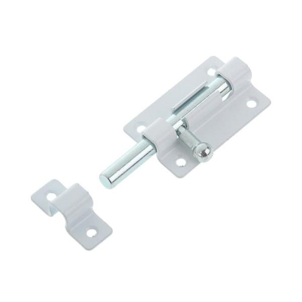 Задвижка накладная ЗТ6 полимер белая КУНГУР