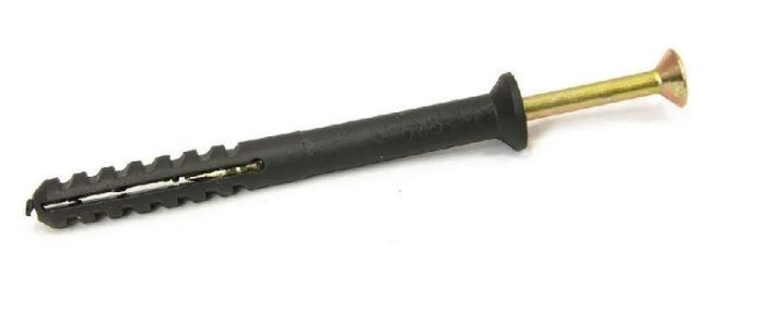 Дюбель с гвоздем-шурупом 6х60 потай Omax