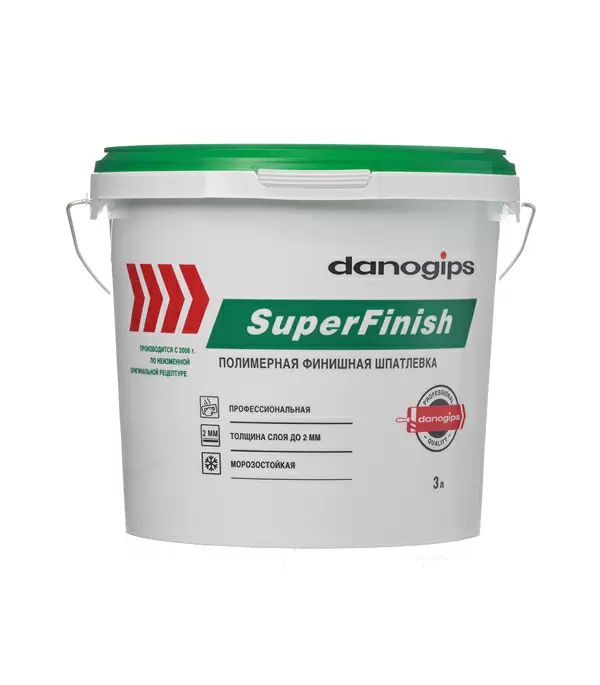 Шпатлевка Шитрок 5,4кг (3л) полимерная финишная SuperFinish danogips