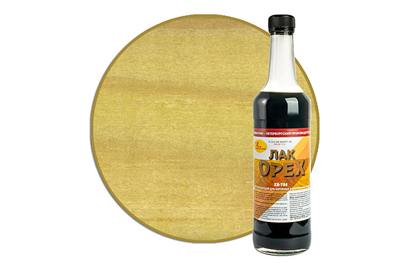 Лак ХВ-784 орех 0,5л стекло