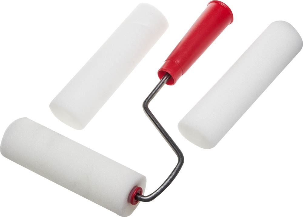 Валик мини поролоновый 140мм+2шубки Шабашка 108-0014