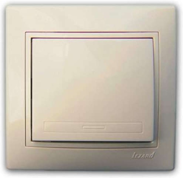 Выключатель 1-кл Lezard MIRA кремовый 701-0303-100