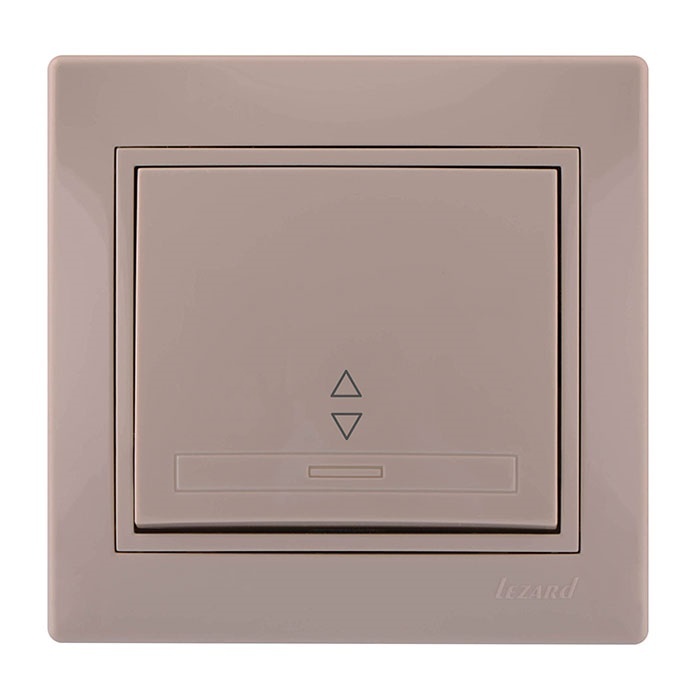 Выключатель 1-кл Lezard MIRA СП проходной кремовый 701-0303-105