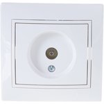 Розетка TV euro Lezard MIRA белая 701-0202-137 скрытая установка