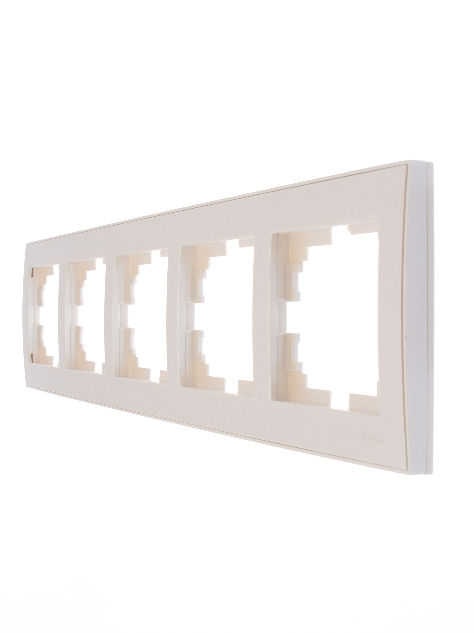 Рамка 5местная Lezard MIRA Горизонт бежевая 701-0300-150