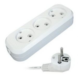 Удлинитель Universal 3гн б/з 5м Е203 ПВС 2х0,75 (9631965)