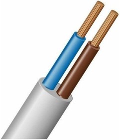 Провод ПВС 2х1мм белый