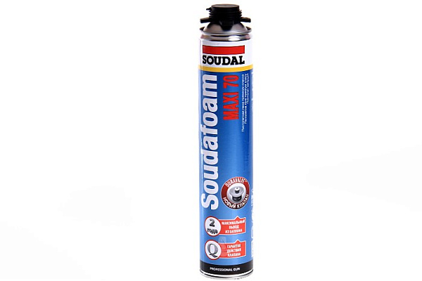 Пена монтажная Соудал Макси 70 (Soudal Maxi) 870мл пистолетная (113899)