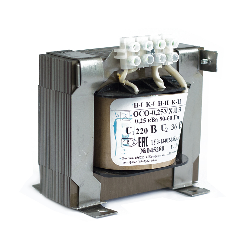 Трансформатор ОСО 0,25 220/24