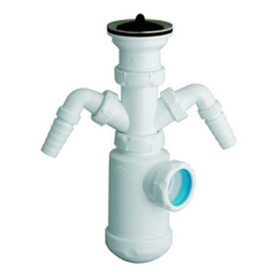 Сифон двойной с носиком S-40