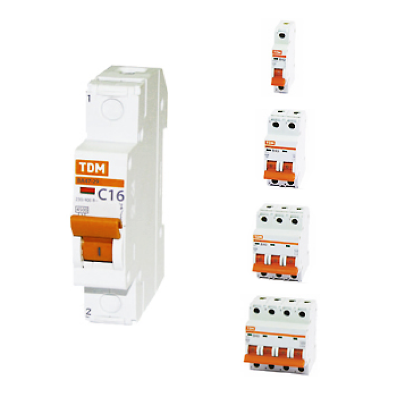 Авт. выкл. ВА47-29 1Р С16  TDM SQ0206-0074