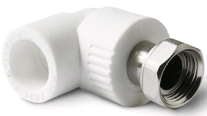 Угольник PPR комбинированный 20х1/2" с накидной гайкой РА29208