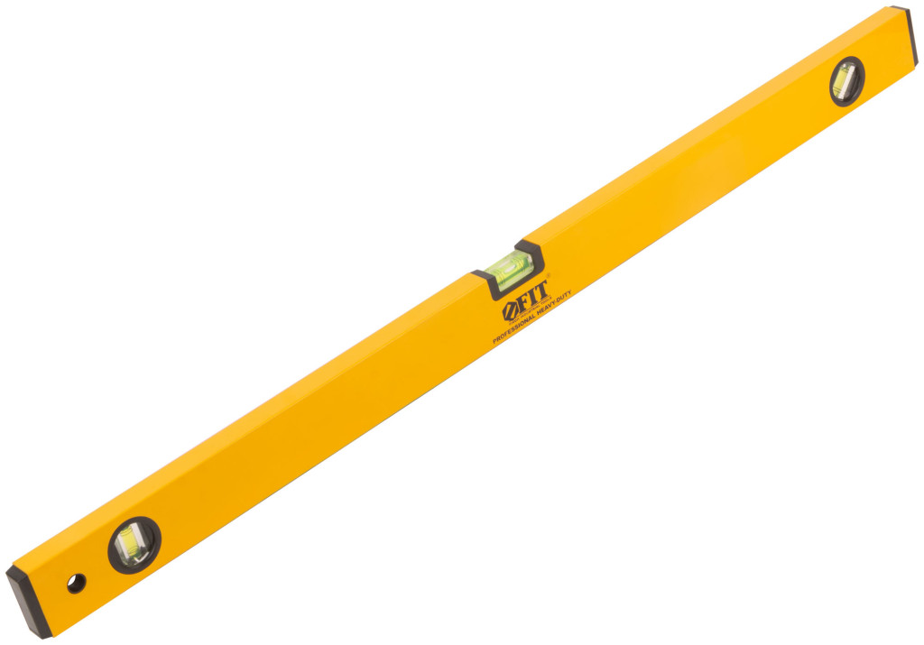 Уровень 800мм ПРОФИ 3 глазка желтый усиленный корпус, магниты, шкала "Магнит" FIT 18248