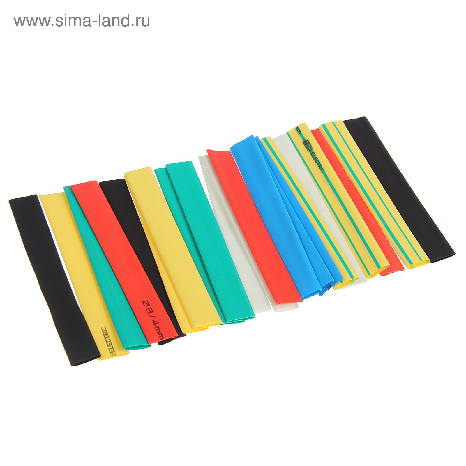 Трубка термоусадочная 100мм набор TDM ТУТнг 8/4 набор (7цв по 3шт) 0518-0504