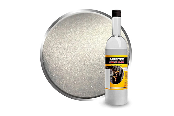 Краска БТ-177 серебрянка 0,5л стекло Фарбитекс (Farbitex)
