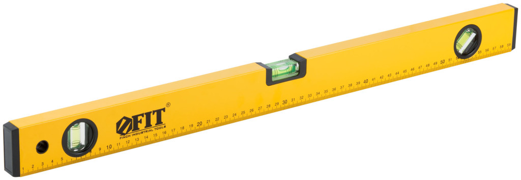 Уровень 600мм магнитный 3 глазка, желтый, фрезеров. рабочая грань Старт (18132)