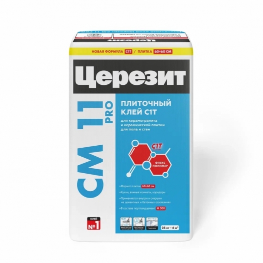 Клей плиточный Церезит (Ceresit) СМ 11 Pro (С1Т) 25кг