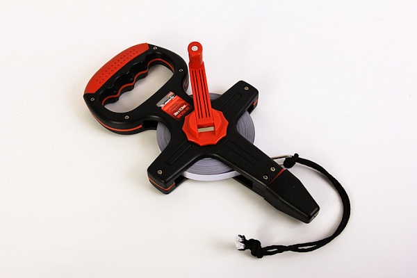 Рулетка 50м х 12,5мм геодезическая, стальная лента, открытый корпус Matrix Master (31445)