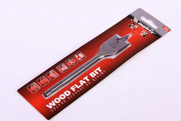 Сверло по дереву перовое 25х152мм 6-тигранный хвостовик (70416)