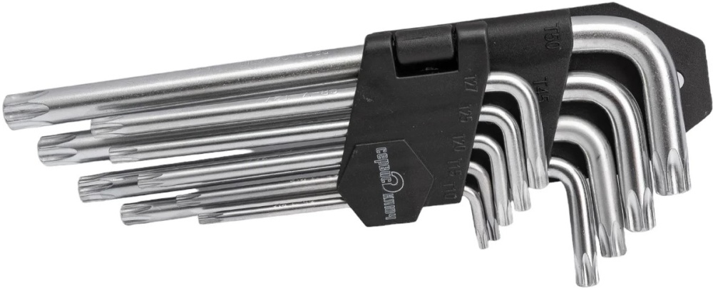 Ключи имбусовые 1,5х10мм 6-тигранная звездочка (9шт) Профи