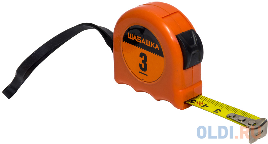 Рулетка 3м/16мм с фиксатором пласт. корпус Шабашка 020-0316
