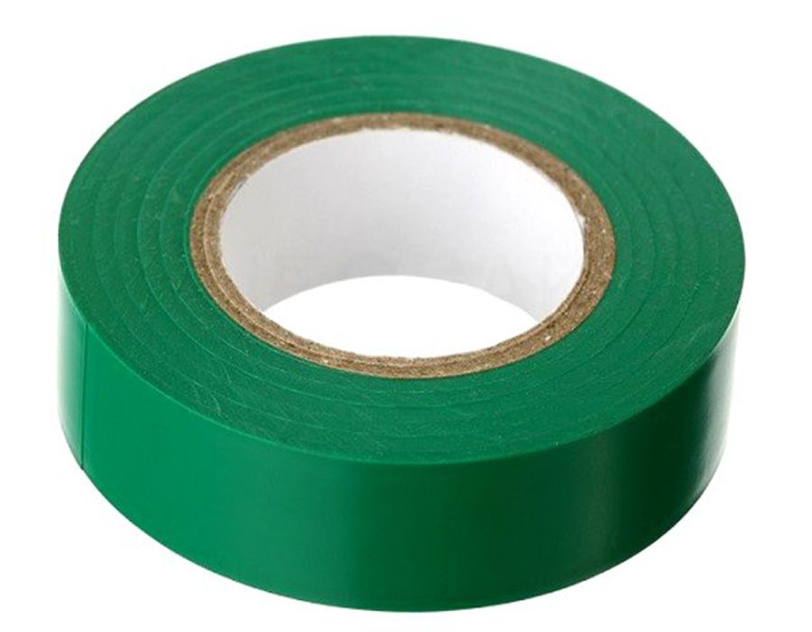 Изолента ПВХ 15мм/10м зеленая ЭРА