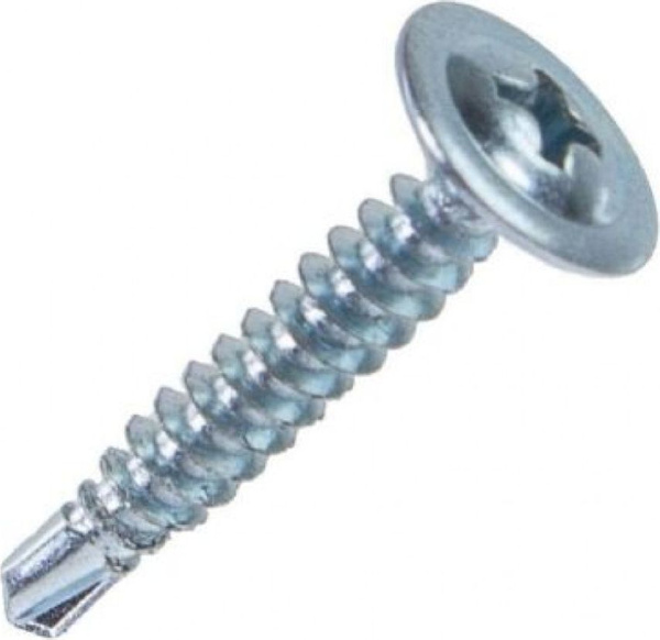 Саморез 4,2х57 полусфер Ph2 с прессшайбой сверло оцинк.