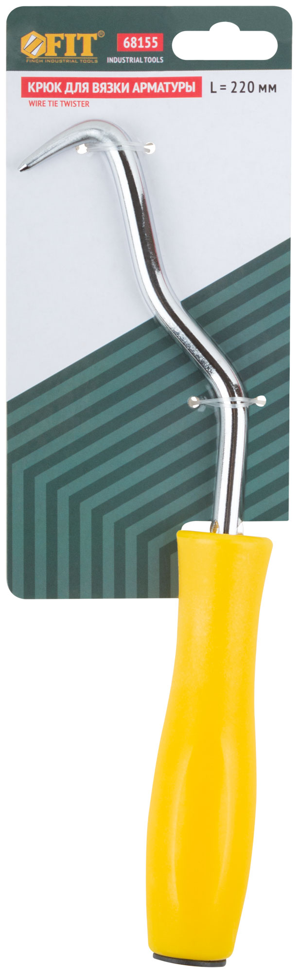 Крюк для вязки арматуры 220мм пластиковая ручка FIT (ФИТ) (68155)