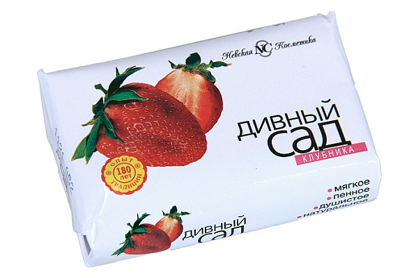Мыло туалетное 90г клубника (10174)