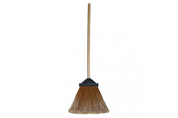 Метла пластиковая плоская Герда с черенком - фото 1